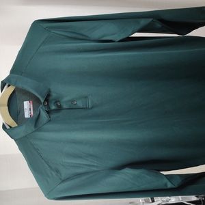 Grand Slam 360 Motion Flow XL Stretchy Forest Green Long Sleeve Polo Shirt NWOT